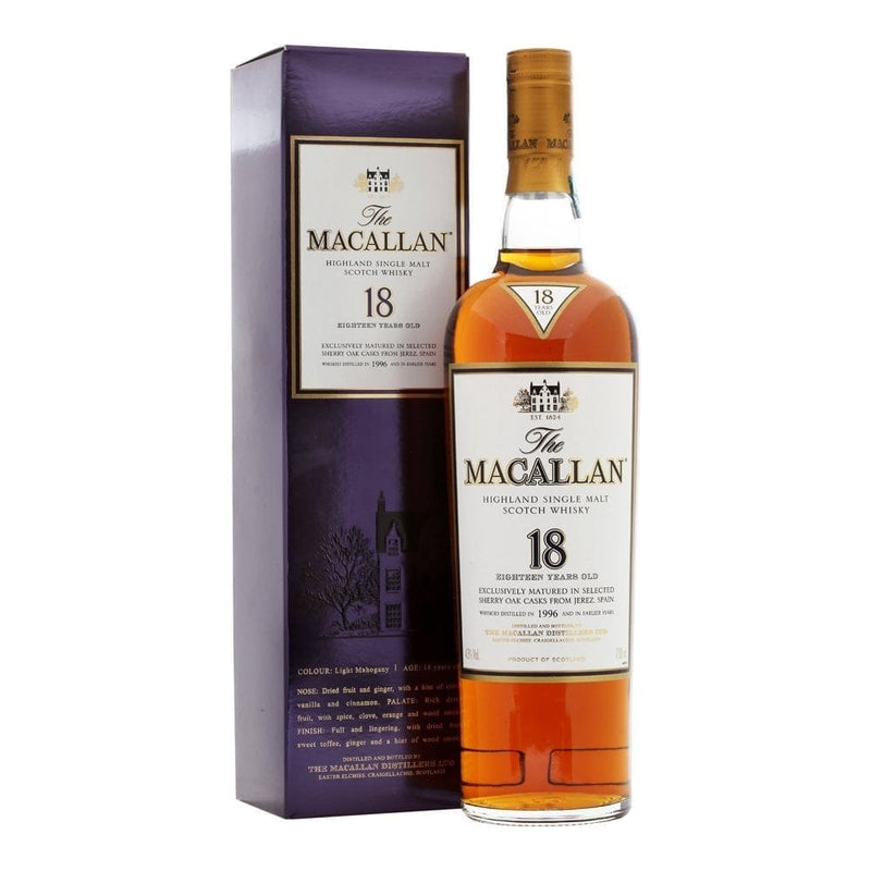 Macallan 18 Year Old Sherry Oak Cask 2014 Release 70cl