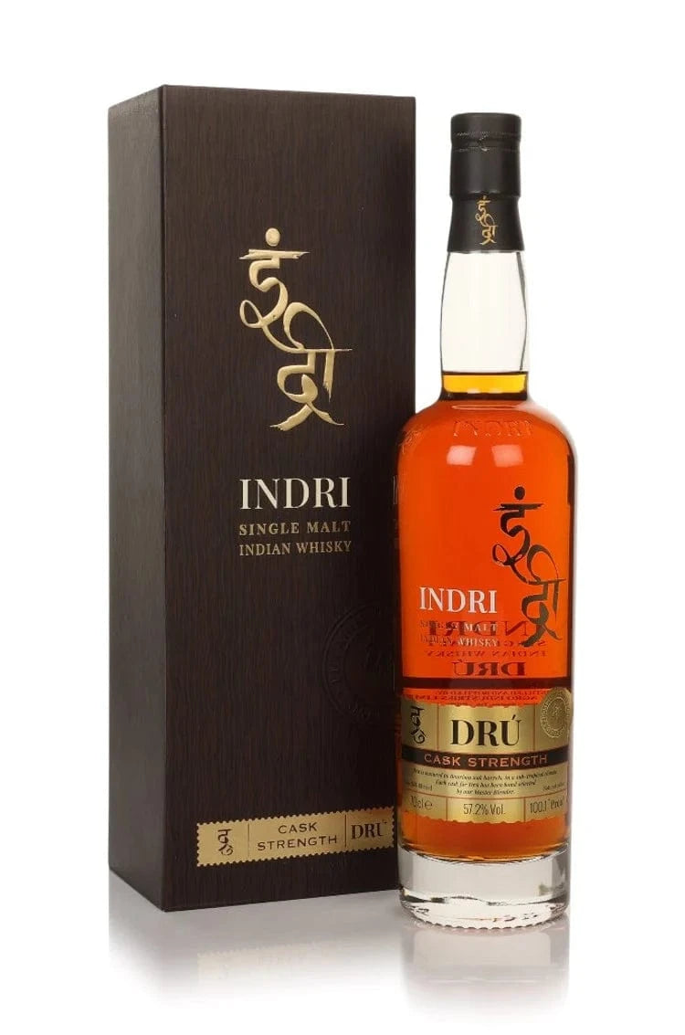Indri Drú Ex-Bourbon Cask Strength Single Malt Indian Whisky 70cl