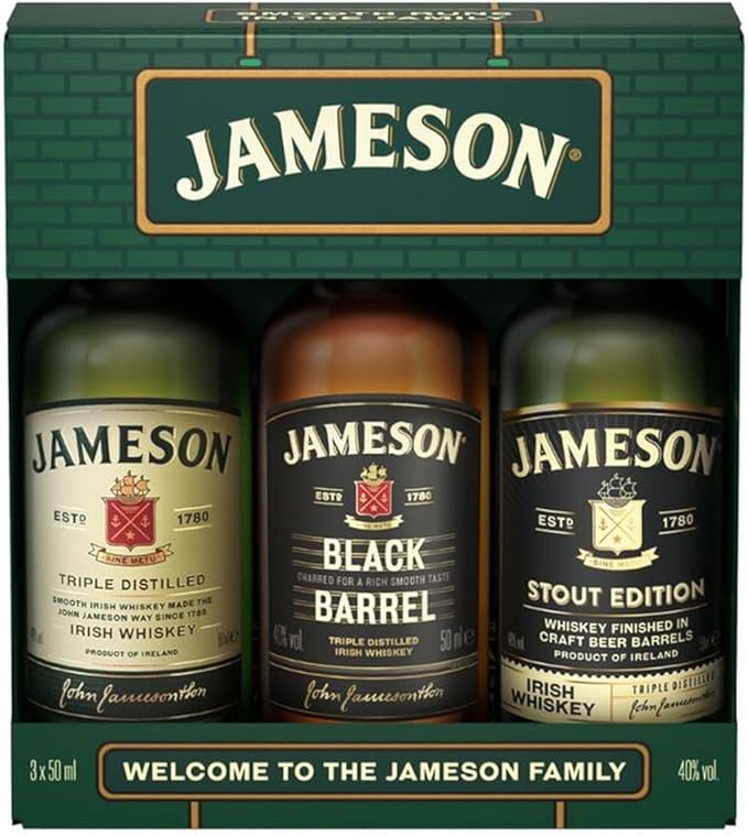 Jameson Irish Whiskey Miniature Gift Set 3x5cl