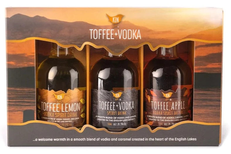 Kin Toffee Vodka Miniature Gift Pack 3x5cl