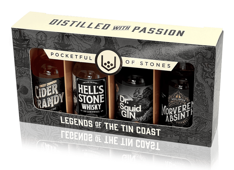 Legends of The Tin Coast Miniature Gift Pack 4x5cl