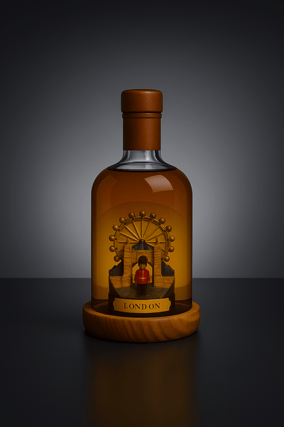 London Eye Mini Refillable Rum Decanter 10cl