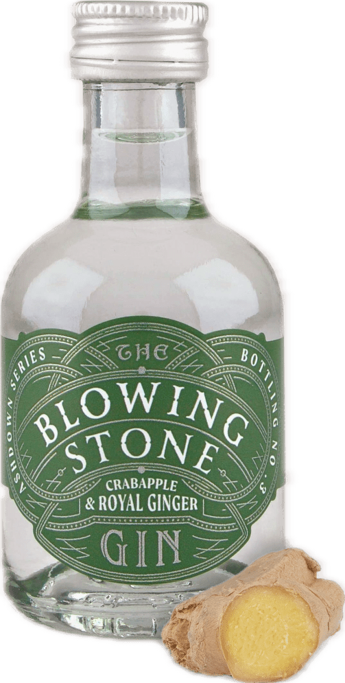 The Blowing Stone Crabapple & Royal Ginger Gin Miniature 5cl
