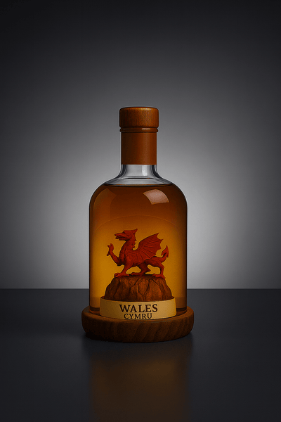 Welsh Dragon Mini Refillable Rum Decanter 10cl