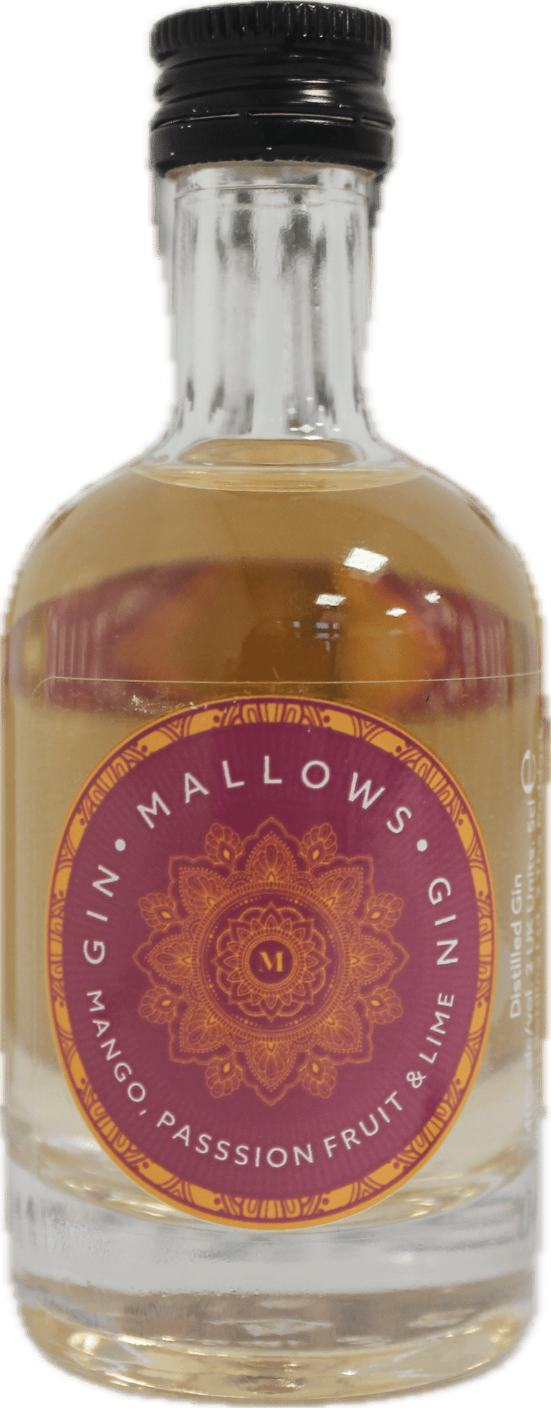 Mallows Mango, Passion Fruit & Lime Gin Miniature 5cl