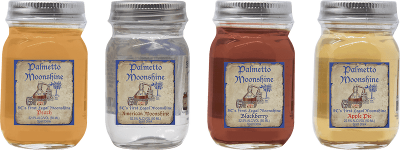 Palmetto Moonshine Spirit Miniatures Set 4x5cl