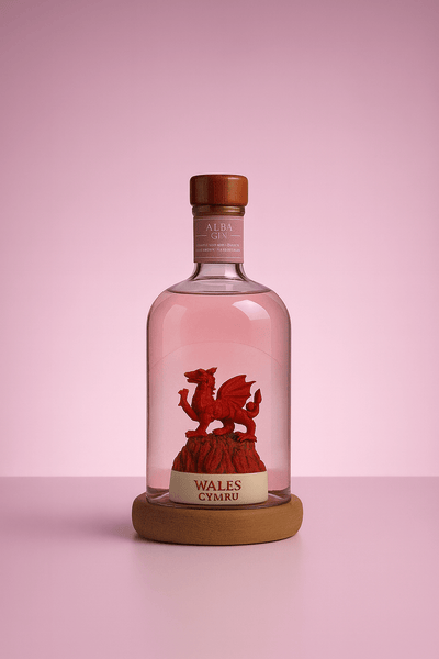 Welsh Dragon Mini Refillable Gin Decanter 10cl