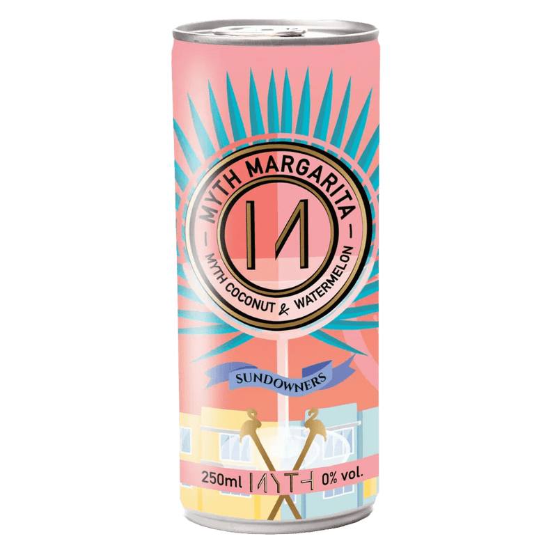 Myth Non Alcoholic Coconut and Watermelon Margarita Ready To Drink Cans 12x250ml