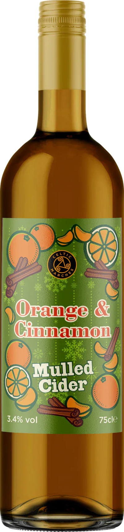 Celtic Marches Orange &amp; Cinnamon Mulled Cider 75cl