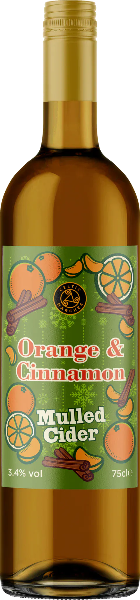 Celtic Marches Orange & Cinnamon Mulled Cider 75cl