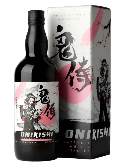 Onikishi Cherry Blossom Cask Blended Japanese Whisky 70cl
