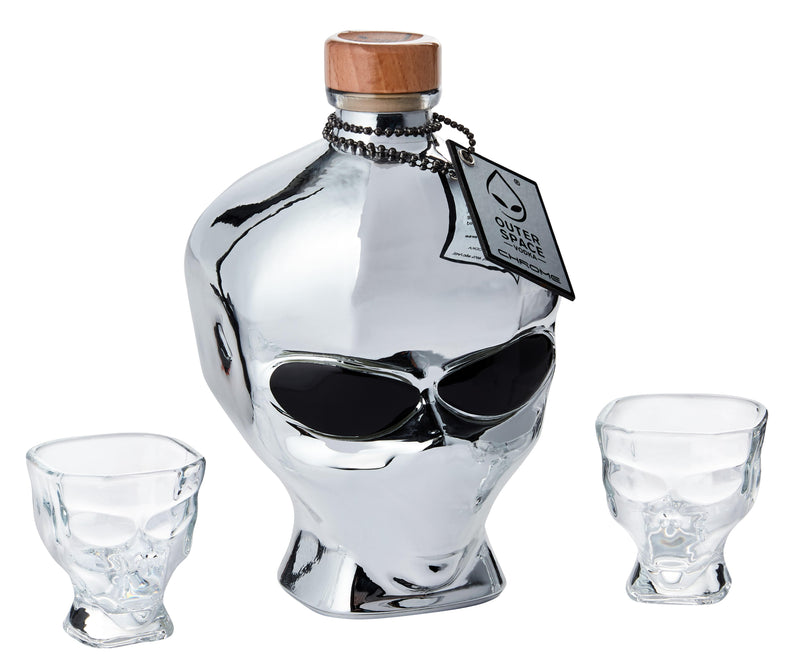 Outerspace Vodka Chrome Limited Edition Gift Set 70cl