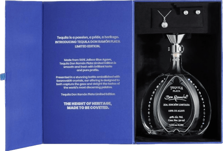 Don Ramón Limited Edition Swarovski Plata Tequila Gift Box 75cl