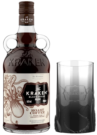 The Kraken Black Spiced Roast Coffee Rum &amp; Smoked Glass 70cl