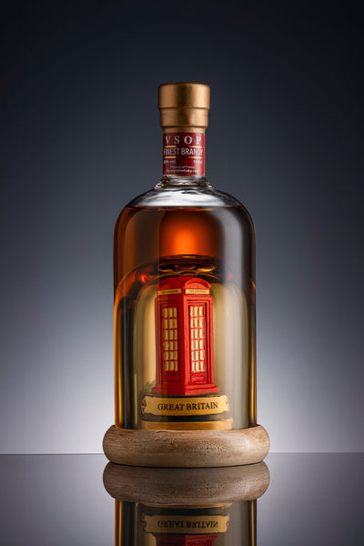 Red Telephone Box Mini Refillable Brandy Decanter 10cl