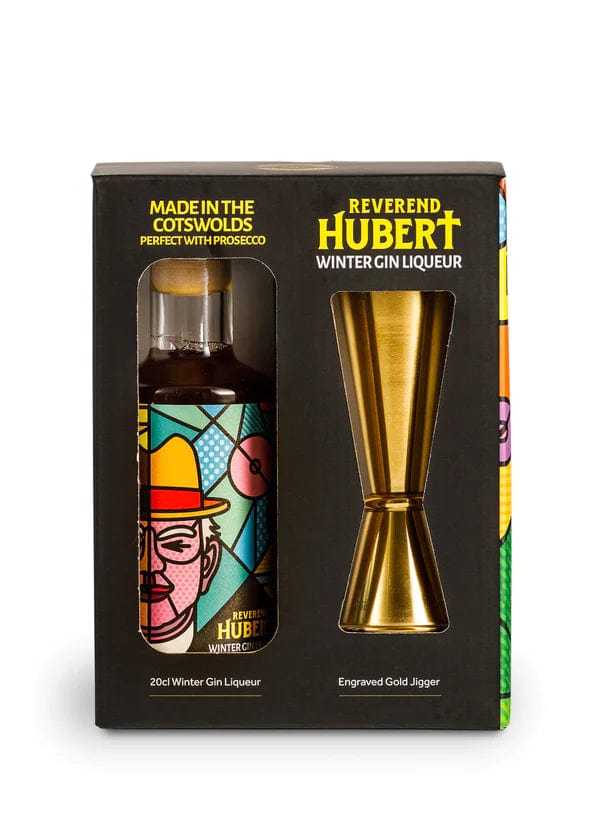 Reverend Hubert Winter Gin Liqueur and Gold Jigger Gift Box Set 20cl
