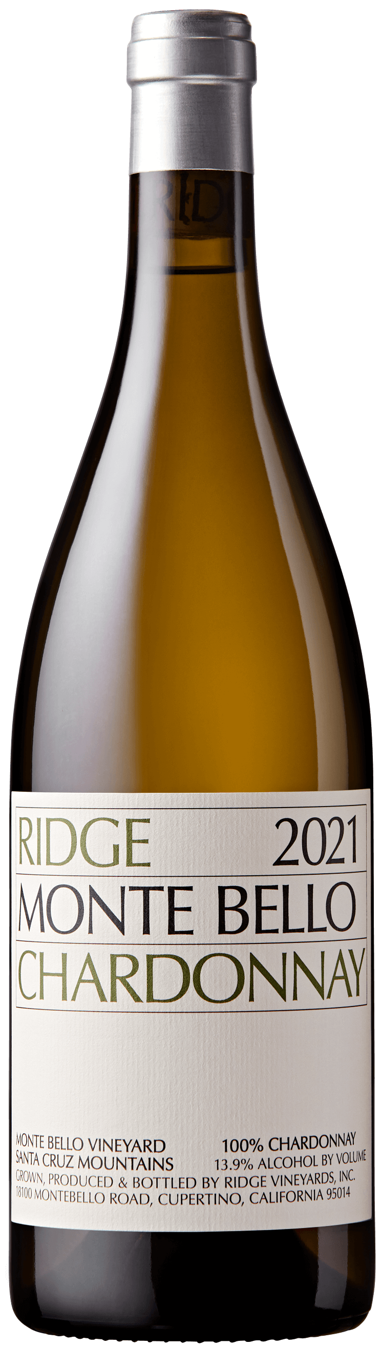 Ridge Vineyards Monte Bello Chardonnay 2021 75cl, Threshers, California ...