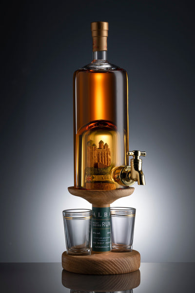 Tower Of London Refillable Brandy Decanter &amp; 2 Glasses 35cl