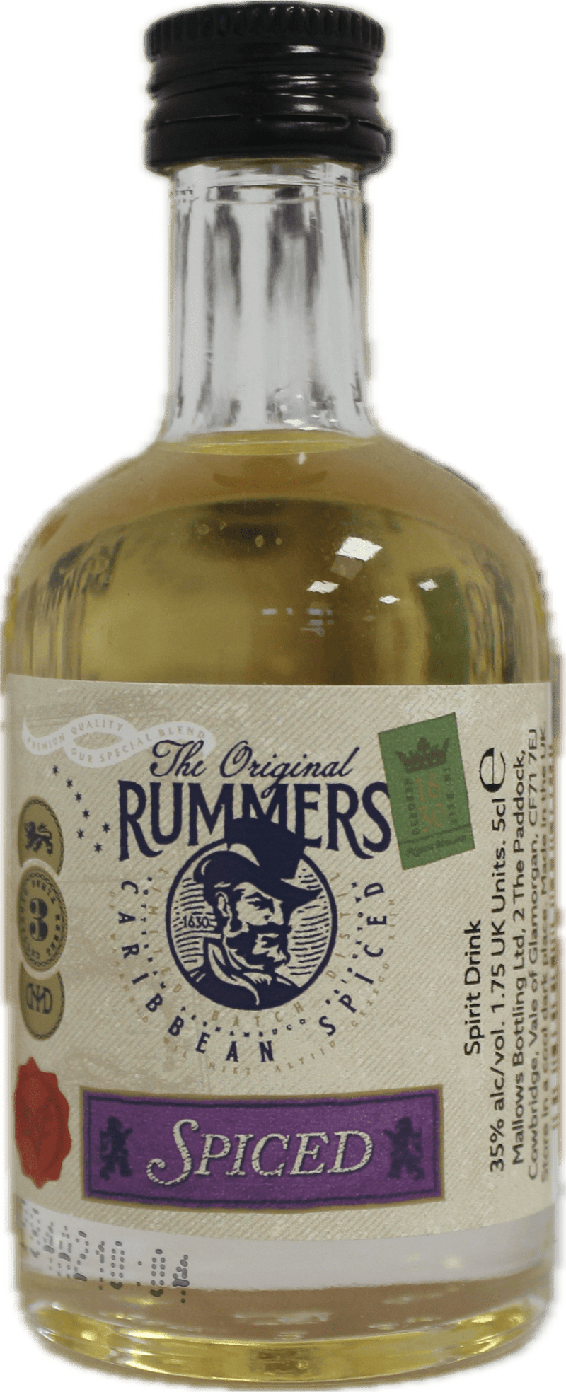 The Original Rummers Spiced Rum Miniature 5cl