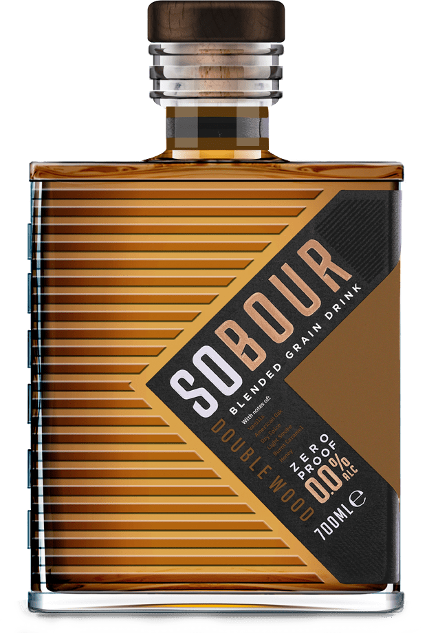 Sobour Double Wood Alcohol Free Bourbon Whiskey Alternative 70cl