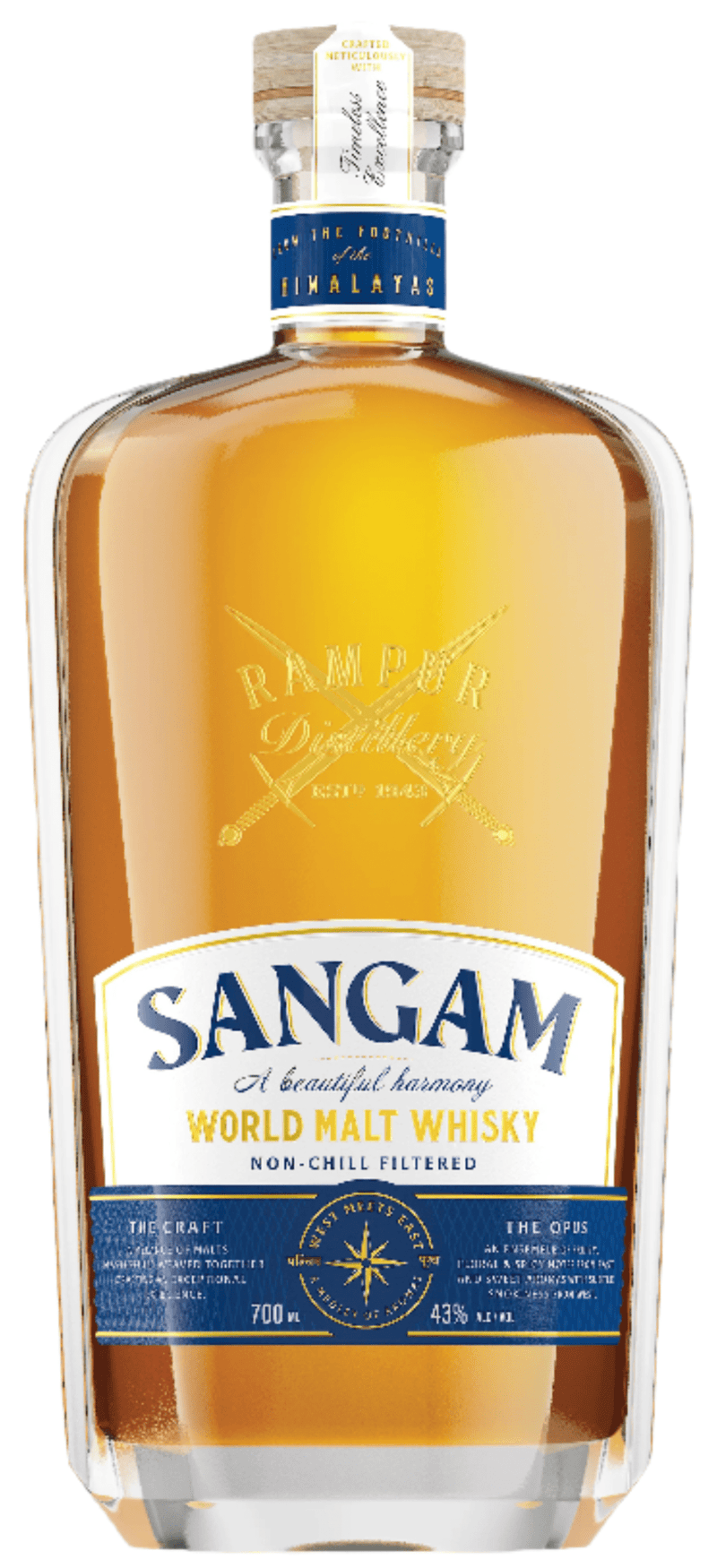 Rampur Sangam World Malt Whisky 70cl