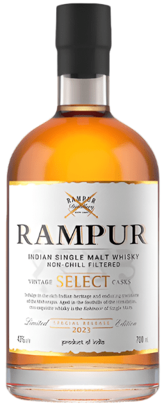 Rampur Select 2023 Limited Release Single Malt Indian Whisky 70cl