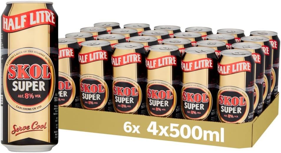 Supeer Lagger Skol Super Lager Cans 24x500ml, Threshers | Lager Beer | Threshers