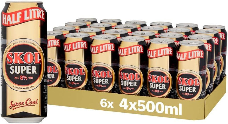 Skol Super Lager Cans 24x500ml