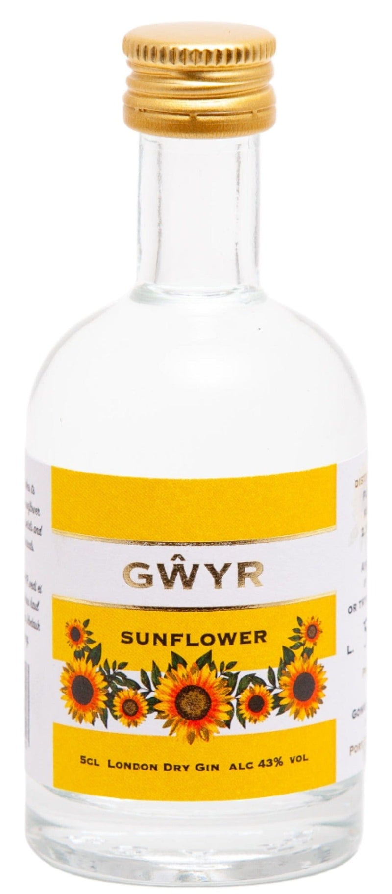 GŴYR Sunflower Gin Miniature 5cl