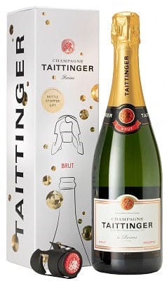 Taittinger Brut Reserve Champagne NV & Bottle Stopper 75cl