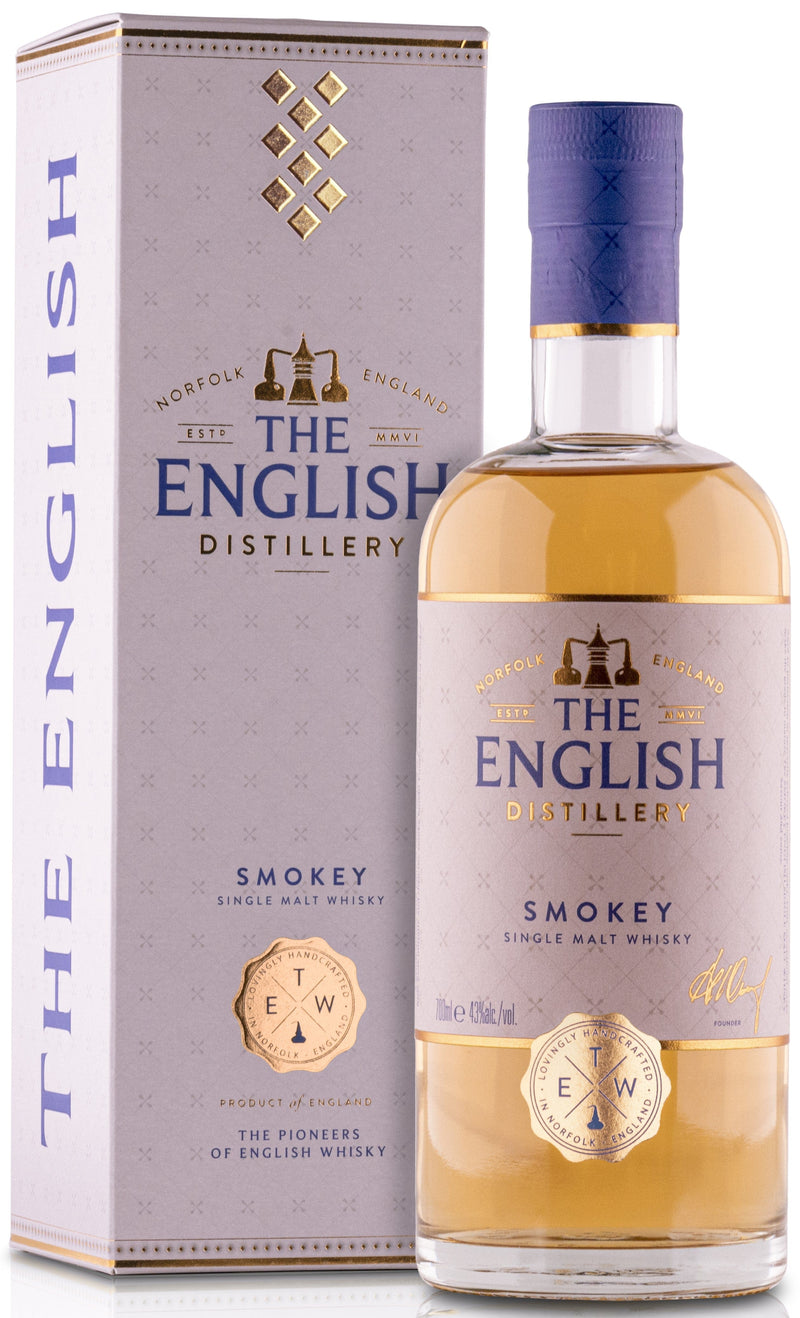 The English Whisky Company Smokey Single Malt English Whisky 70cl