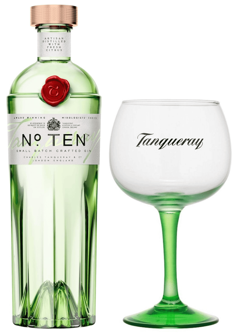 Tanqueray No. TEN Premium Gin With Glass 70cl