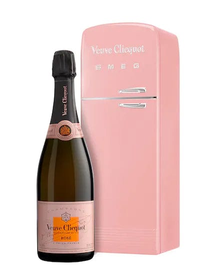 Veuve Clicquot Rosé Champagne Limited Edition Smeg Fridge Design 75cl