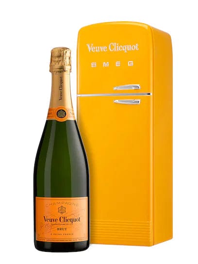 Veuve Clicquot Brut Champagne Limited Edition Smeg Fridge Design 75cl