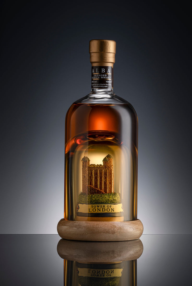 Tower Of London Mini Refillable Whisky Decanter 10cl