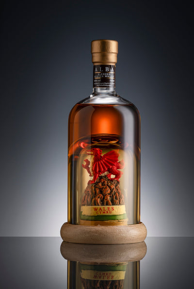 Welsh Dragon Mini Refillable Whisky Decanter 10cl