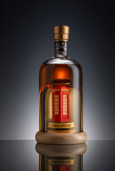 Red Telephone Box Mini Refillable Whisky Decanter 10cl