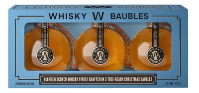 Blended Scotch Whisky Christmas Baubles 3x5cl