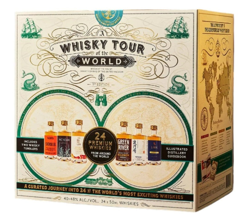 Whisky Tour of the World Book Case Gift Set 24x5cl