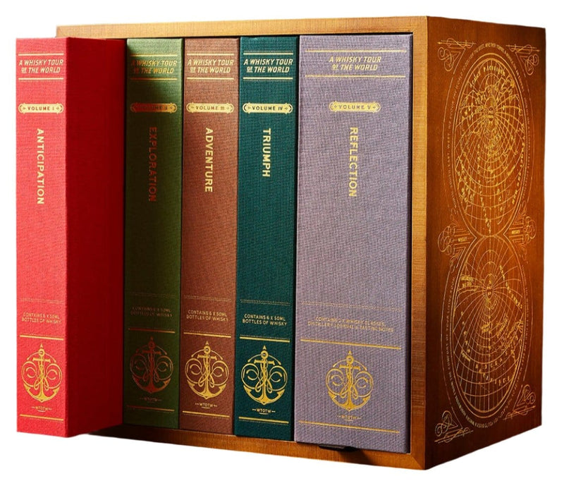 Whisky Tour of the World Book Case Gift Set 24x5cl