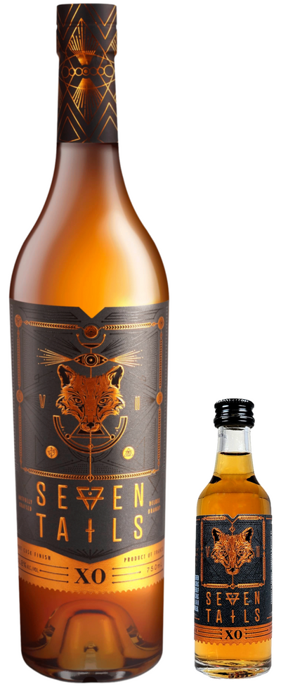 Seven Tails XO French Brandy 70cl &amp; Free Seven Tails XO French Brandy Miniature 5cl