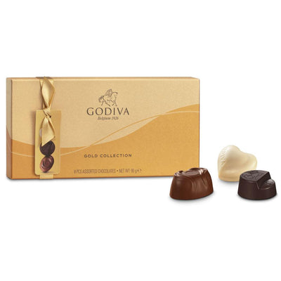 Godiva Belgium Gold Collection Assorted Chocolates Giftbox 8 Pieces 90g