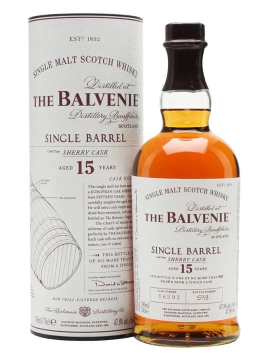 The Balvenie 15 Year Old Sherry Cask Single Malt Scotch Whisky 70cl