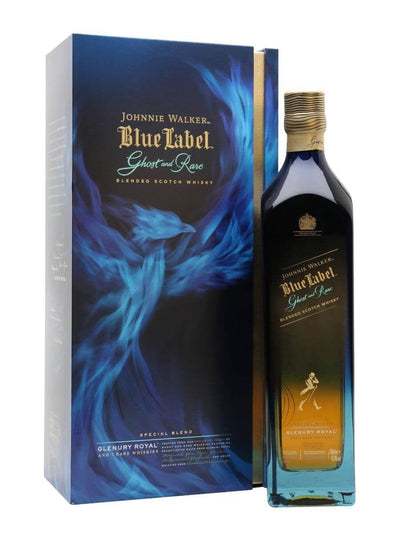 Johnnie Walker Blue Label Ghost and Rare Glenury Royal Blended Scotch Whisky 70cl