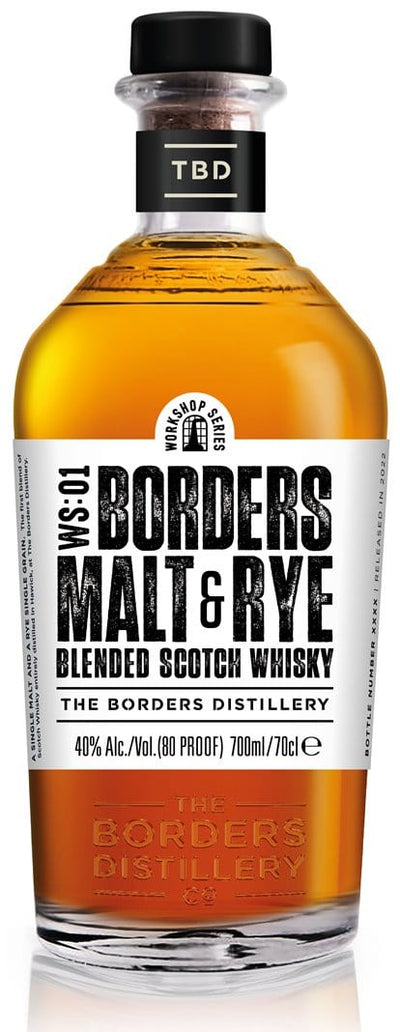 The Borders Distillery Malt &amp; Rye Blended Scotch Whisky 70cl