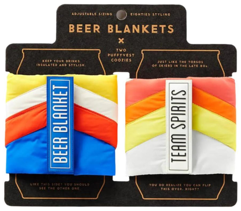 Beer Blanket Puffyvest Koozie Set