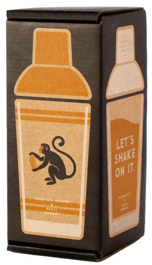 Brass Monkey Cocktail Shaker