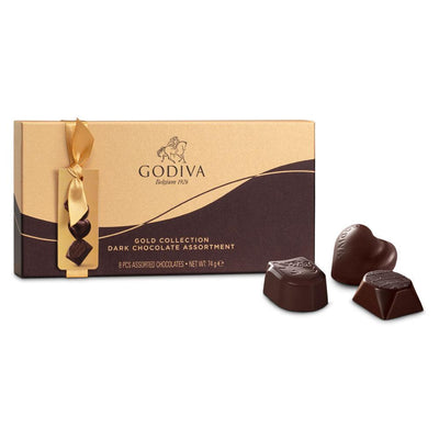 Godiva Belgium Gold Collection Dark Chocolates Giftbox 8 Pieces 74g