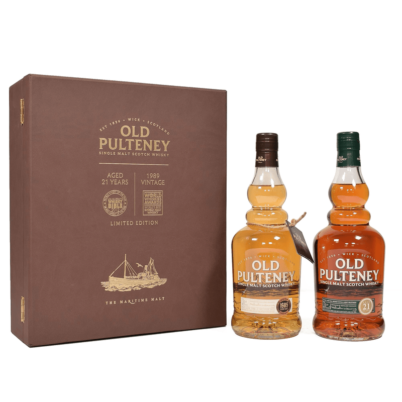 Old Pulteney - 21 Years Old & 1989 Vintage - Limited Edition Set 2x70cl