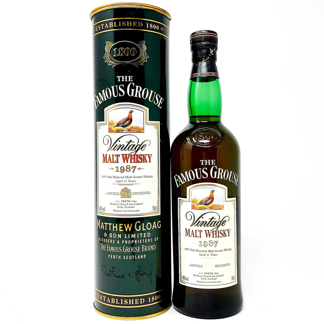 The Famous Grouse 12 Year Old 1987 Vintage Blended Malt Scotch